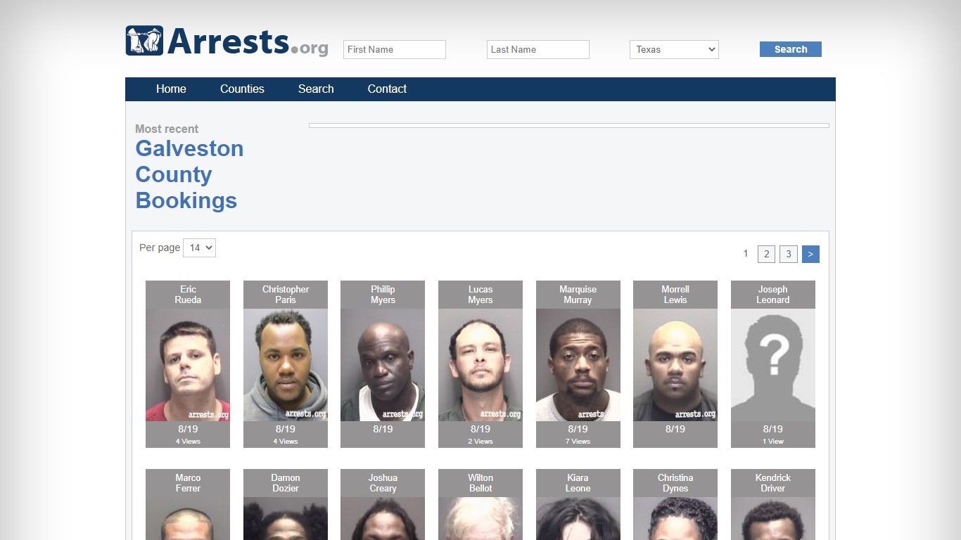 Galveston County Arrests and Inmate Search